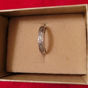 JTV Sterling Silver Scroll Ring